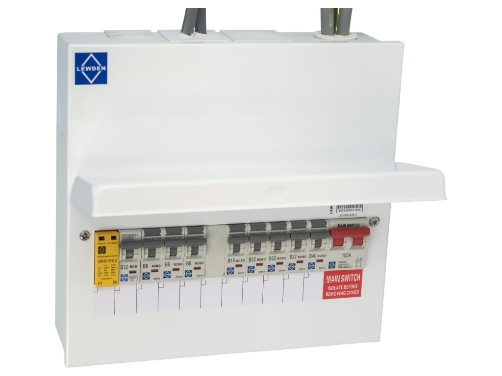 consumer unit with surge protection